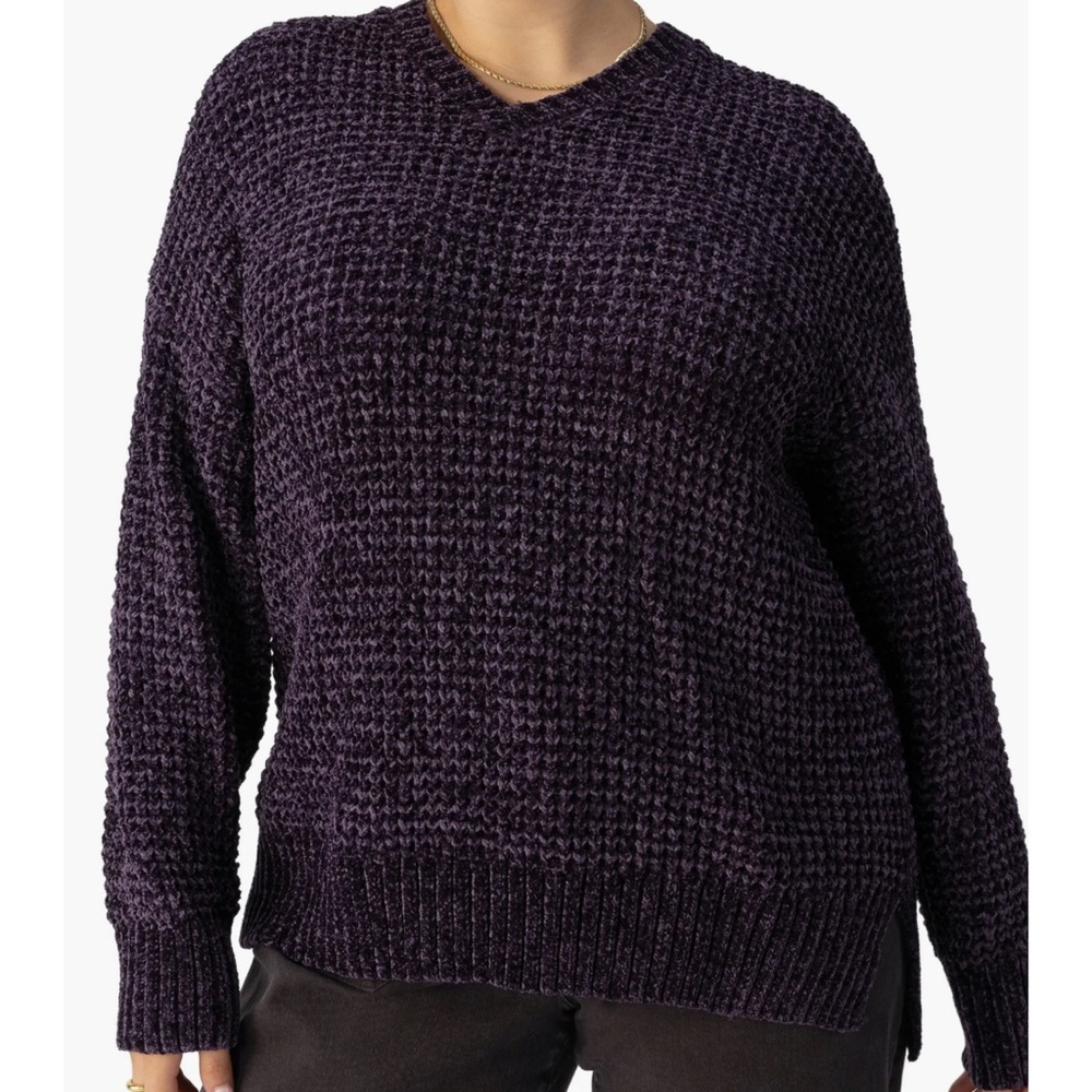 Sanctuary Women's Purple Chenile Sweater